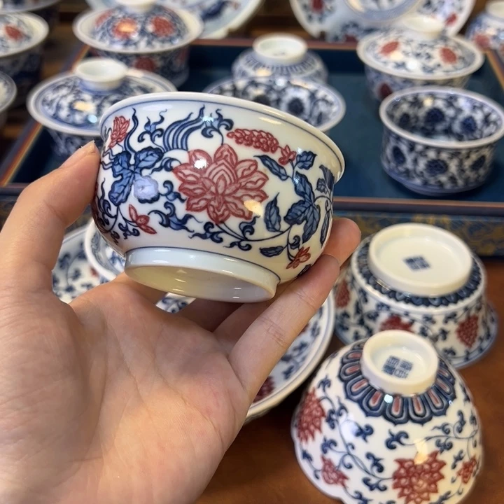 摆件景德镇陶瓷茶器百宝箱
