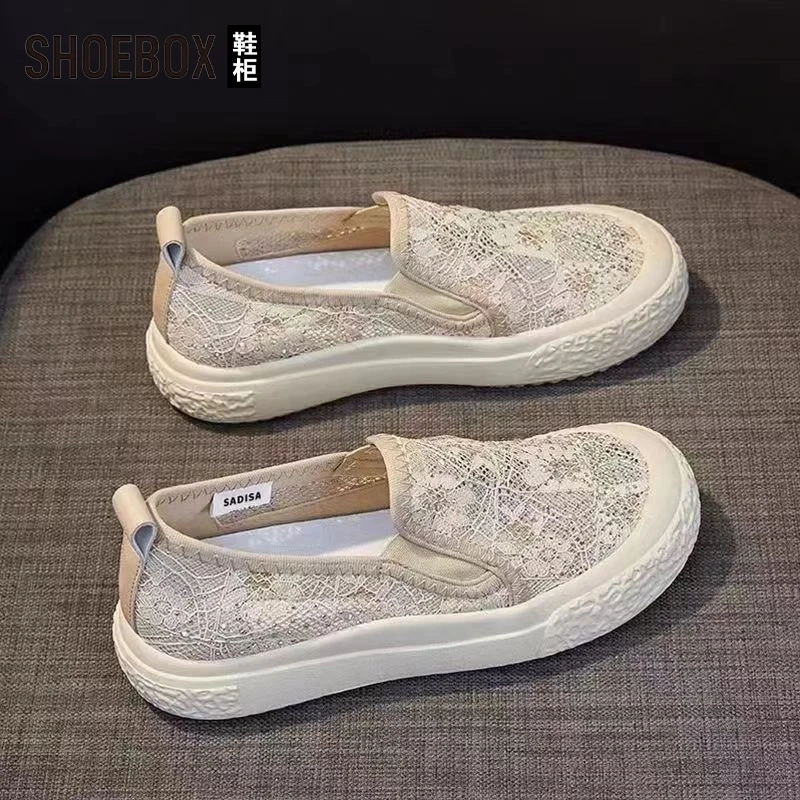 SHOEBOX鞋柜小香风渔夫鞋女夏外穿2025新款厚底一脚蹬包头半拖