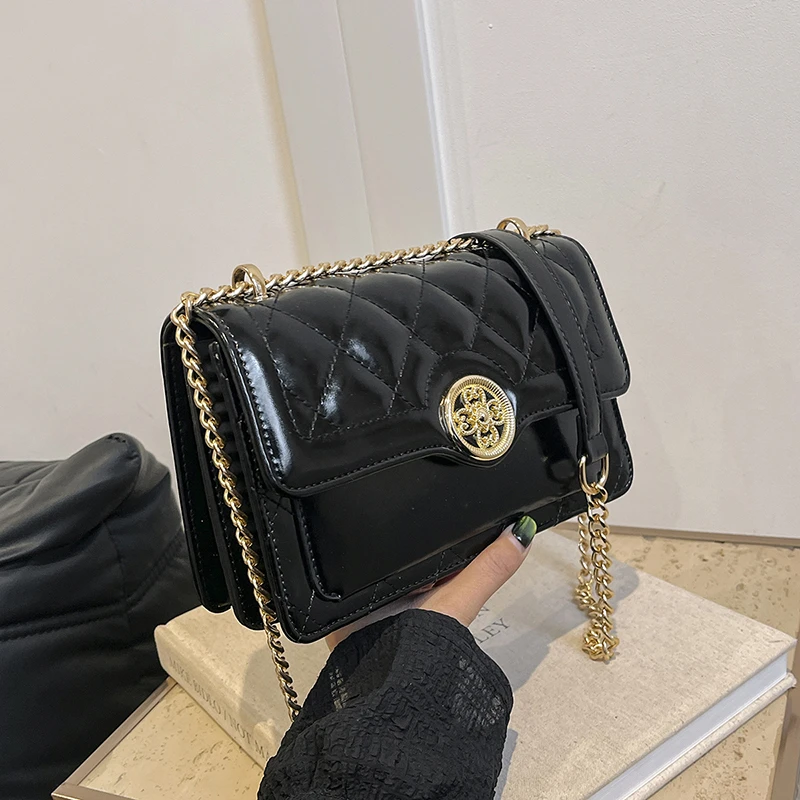 简约时尚小众设计高级感菱格链条包女包