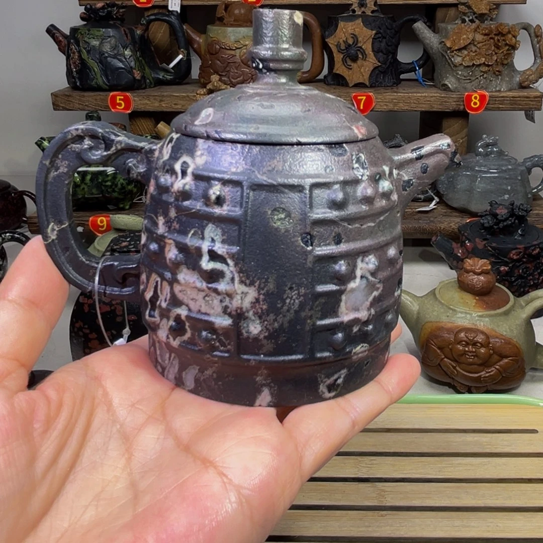 石材梅花玉安山玉小编钟壶