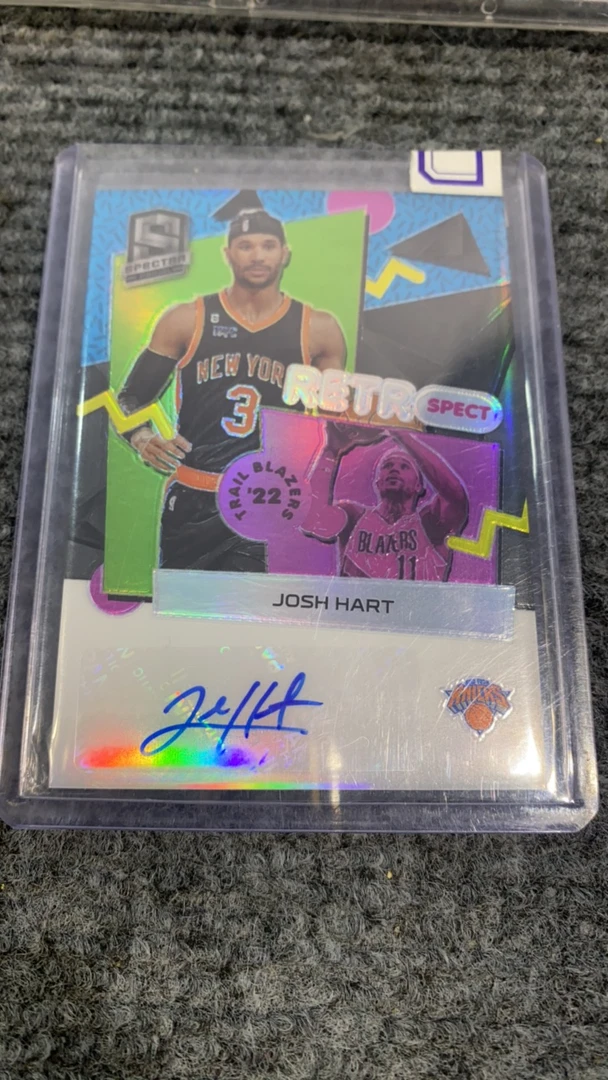 约什哈特 光谱前世今生99编签字卡 开拓者 尼克斯 保真正版球星卡