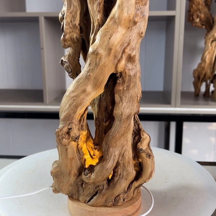 木石榴木镂空氛围灯