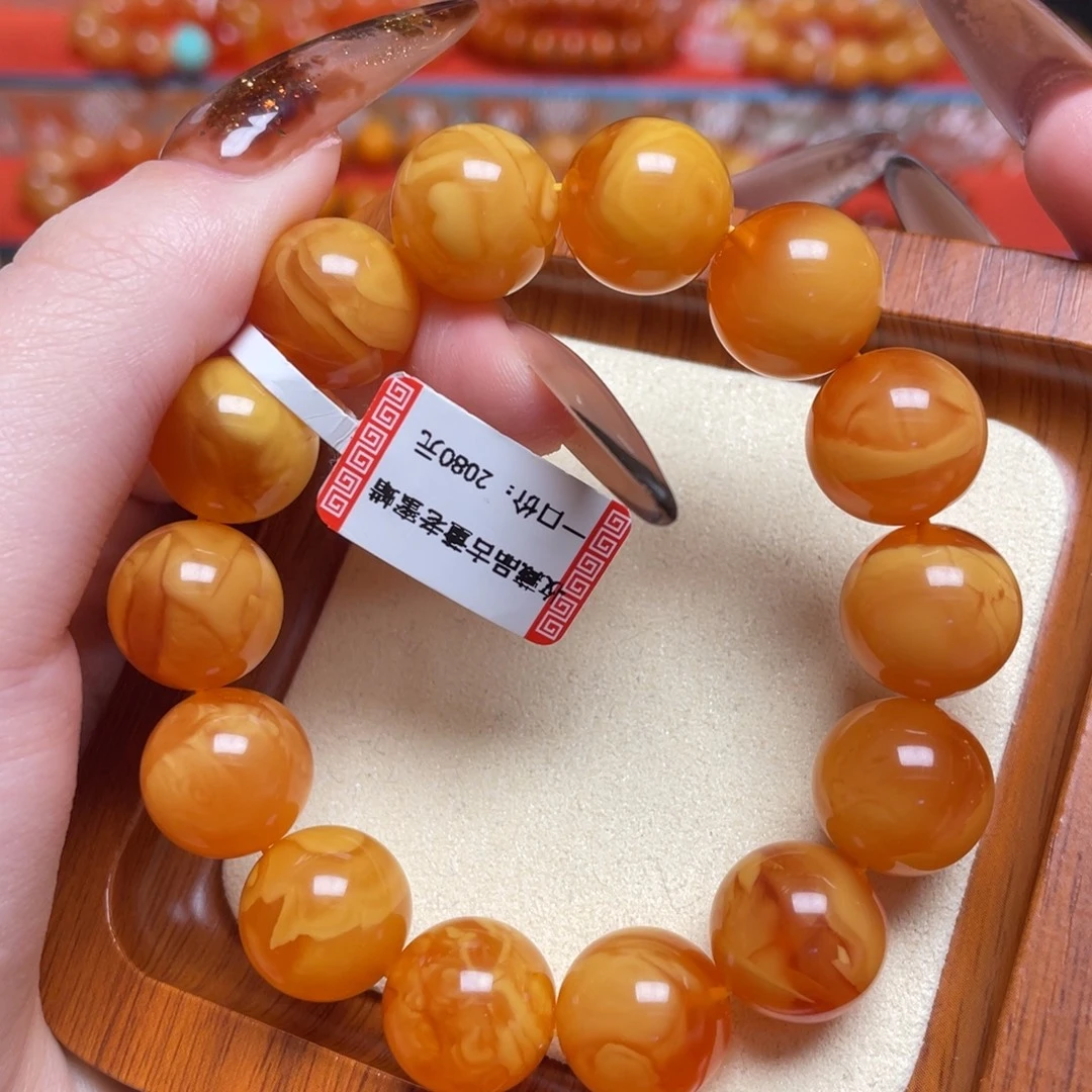 蜜蜡未镶嵌颈饰手串