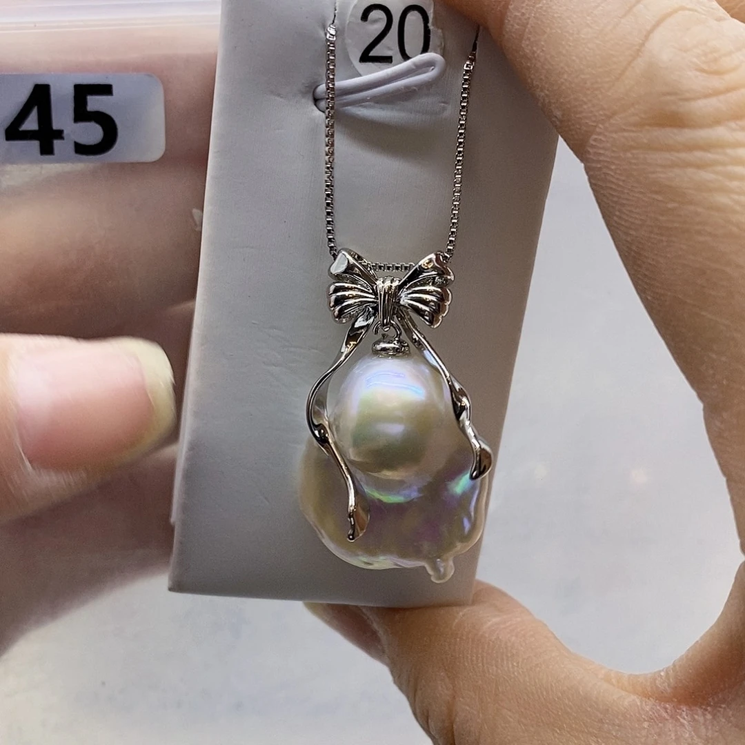 颈饰合金淡水珍珠