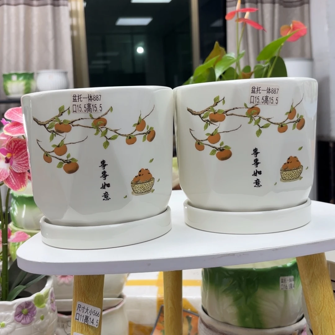 @夏西陶瓷花盆@@5887