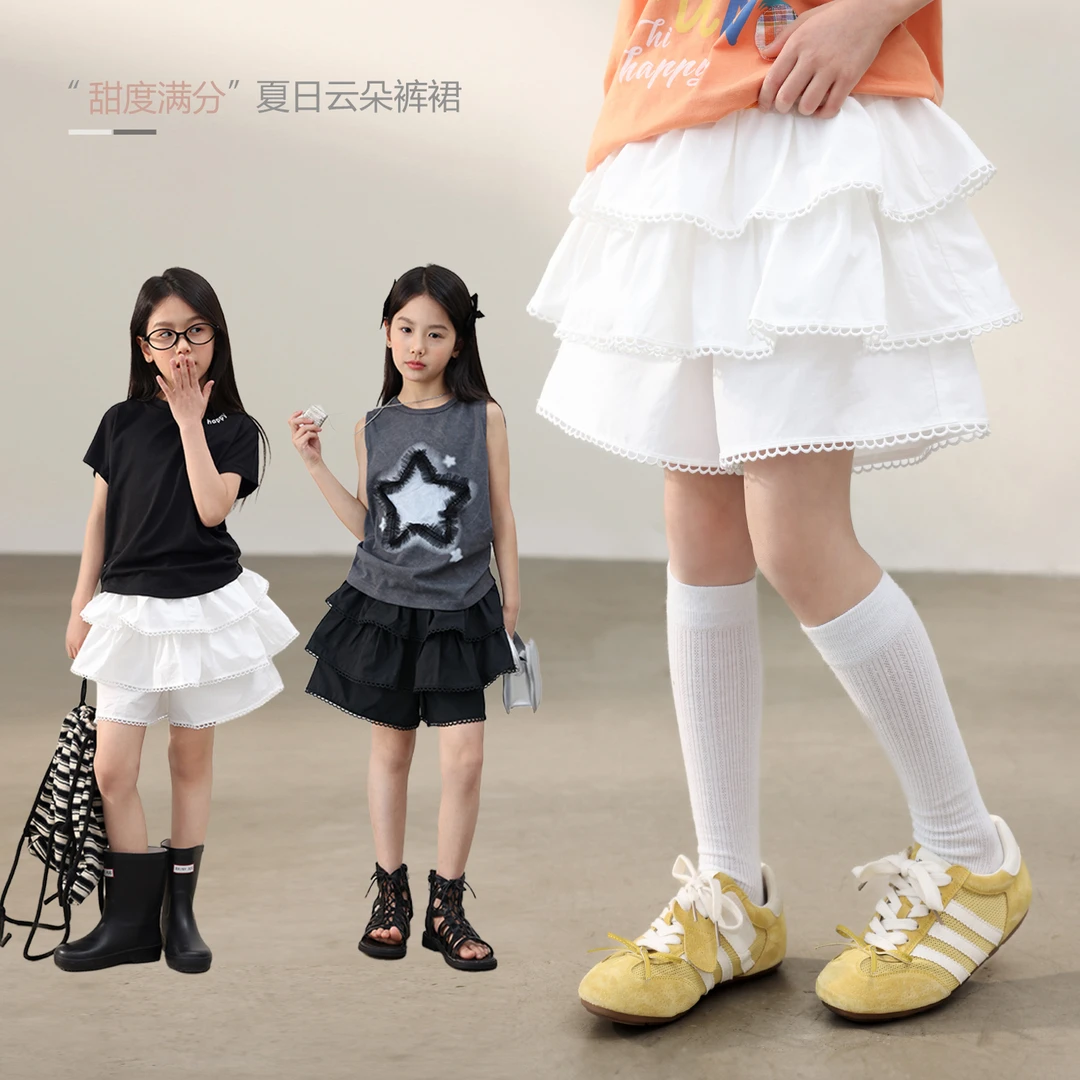NORNOR女童【云朵蓬蓬】甜度满分 夏日云朵裤裙NL530150