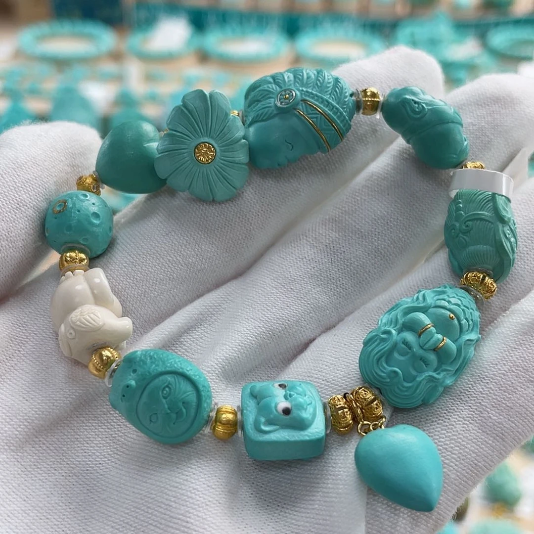 绿松石珠宝奇石未镶嵌