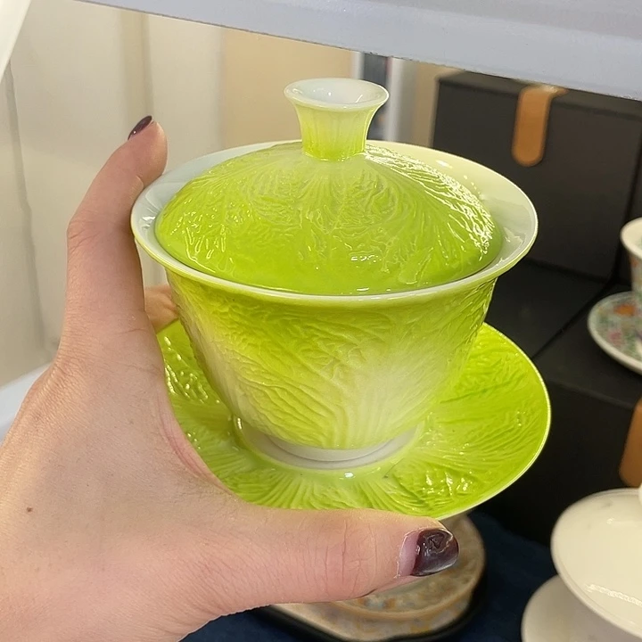 陶景德陶瓷盖碗茶具