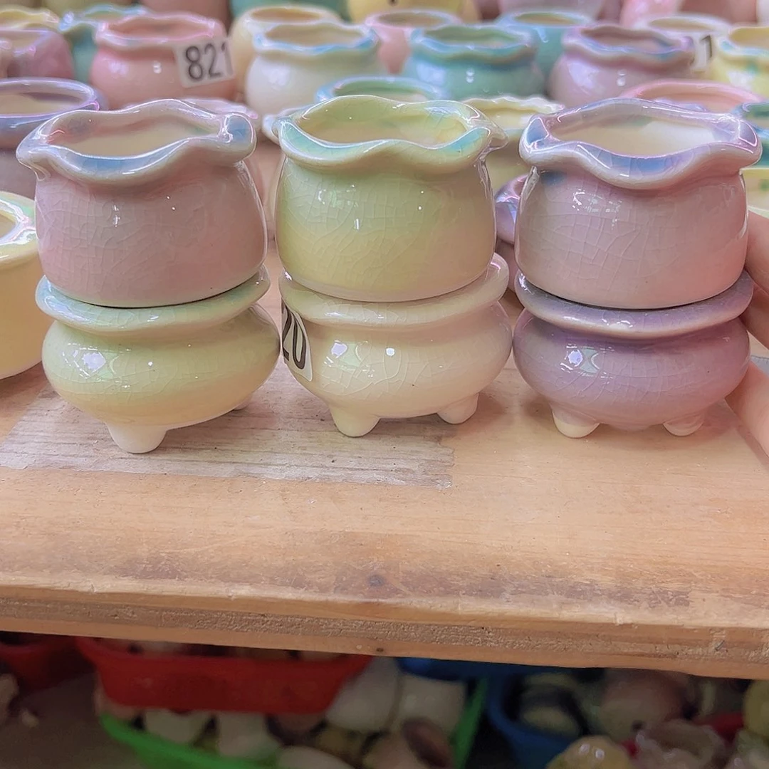 陶瓷花盆当场满12包邮