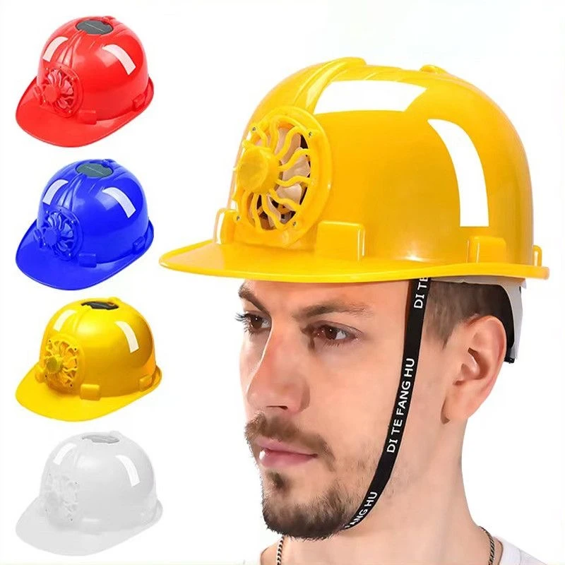 太阳能帽子工地安全帽钓鱼帽夏季防晒4286