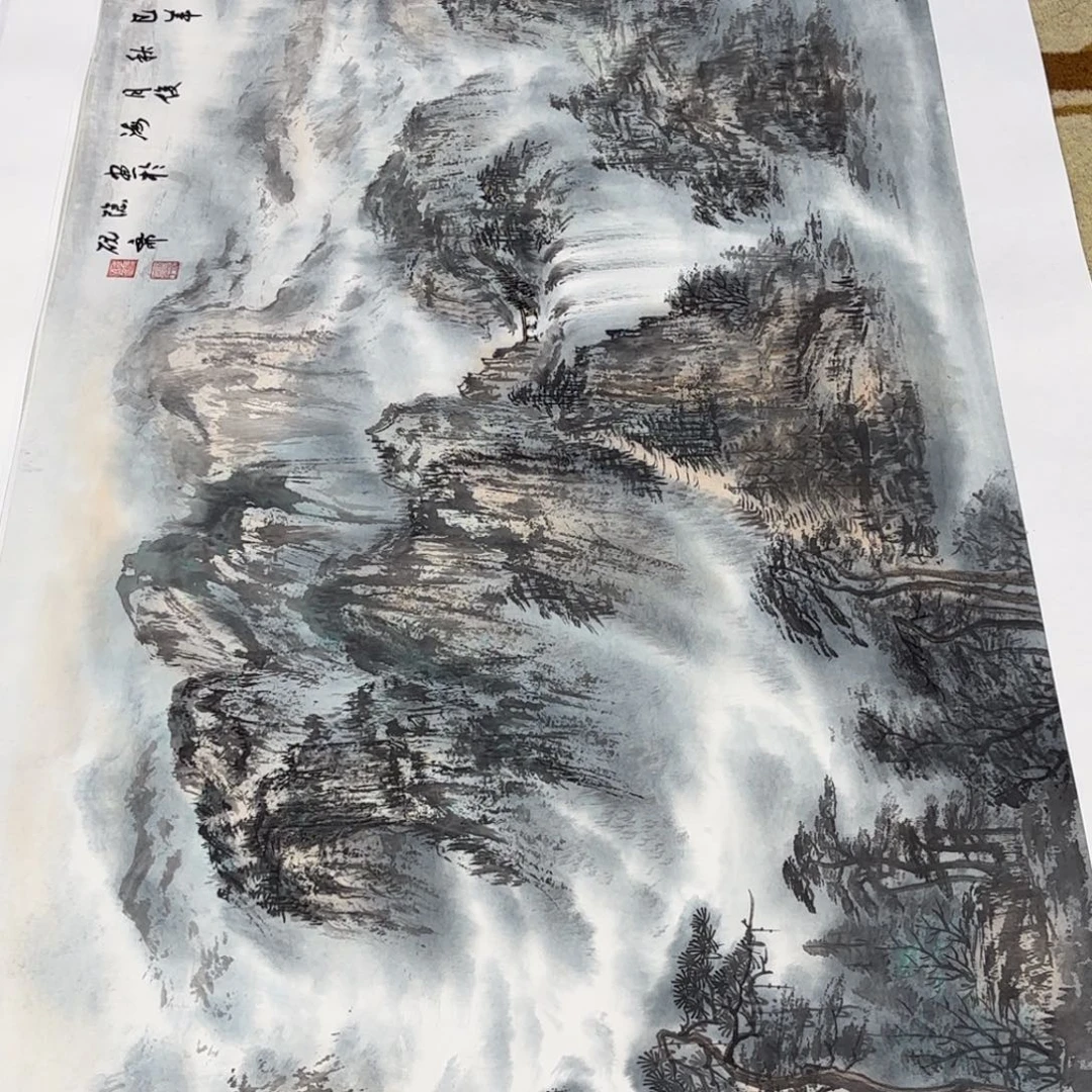 可***舅国画成俊海老师小六尺刘