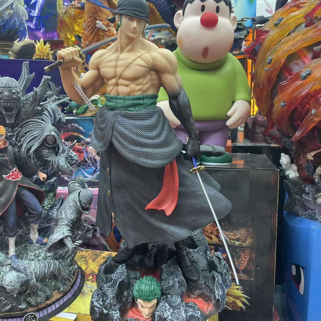 海贼王 扛刀索隆+双头雕 手办摆件 高约22cm