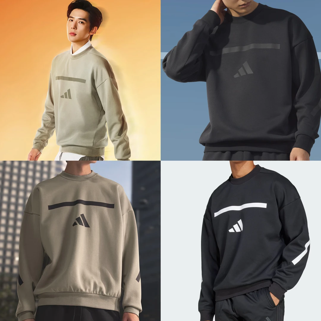 adidas/阿迪达斯王安宇同款百搭卫衣JP0383 JE7536 JE3076 JD5982