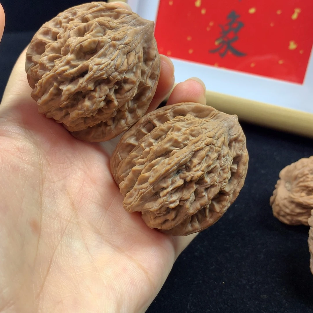 ****把件文玩核桃三核印象全品无修麦虎44