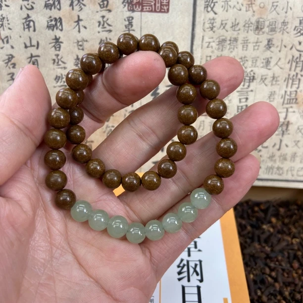 【鹅梨帐中香】天然古法纯手工合香珠8mm单圈合香珠中药手串