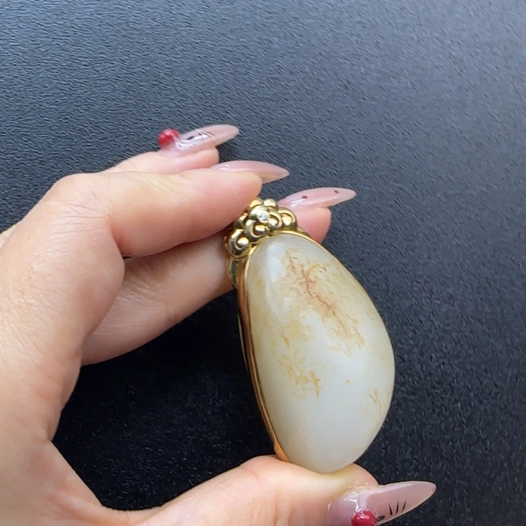 和田玉未镶嵌挂件