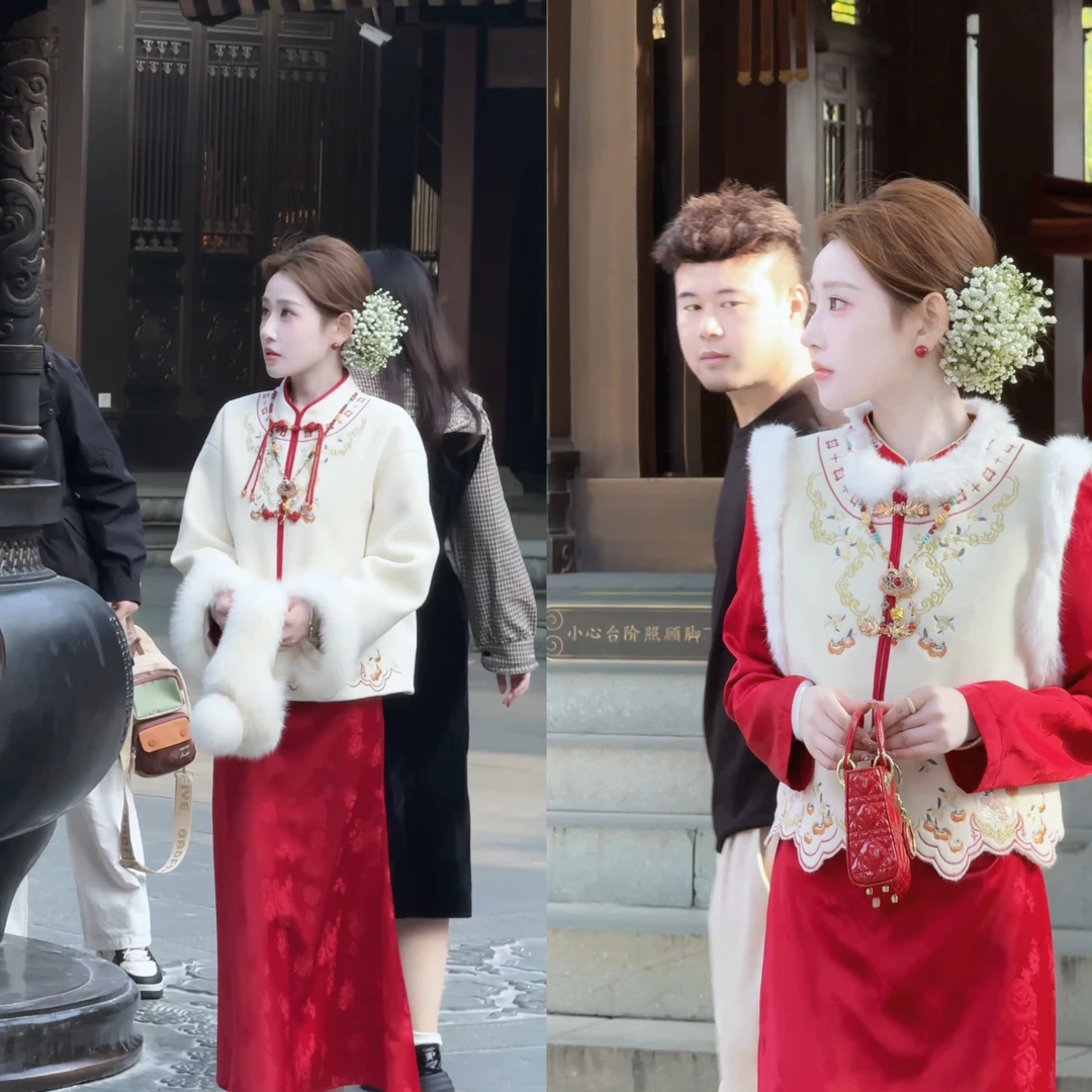 【婷婷】《玉兔献瑞》 重工刺绣工艺羽绒马甲外套系列TT2SDTY2616