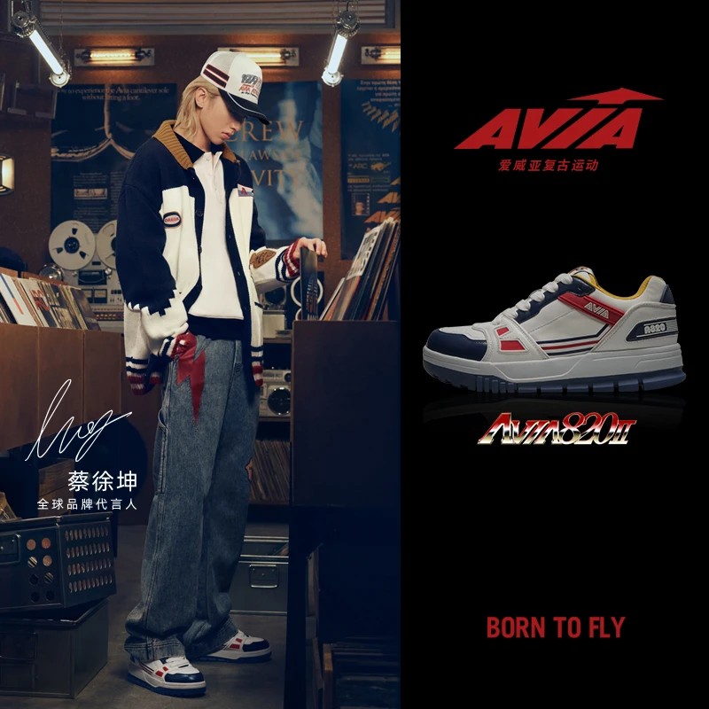 AVIA【蔡徐坤同款】爱威亚A820二代情侣同款复古球鞋休闲运动板鞋