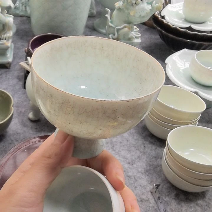 踏***痕湖田窑杯一个全品