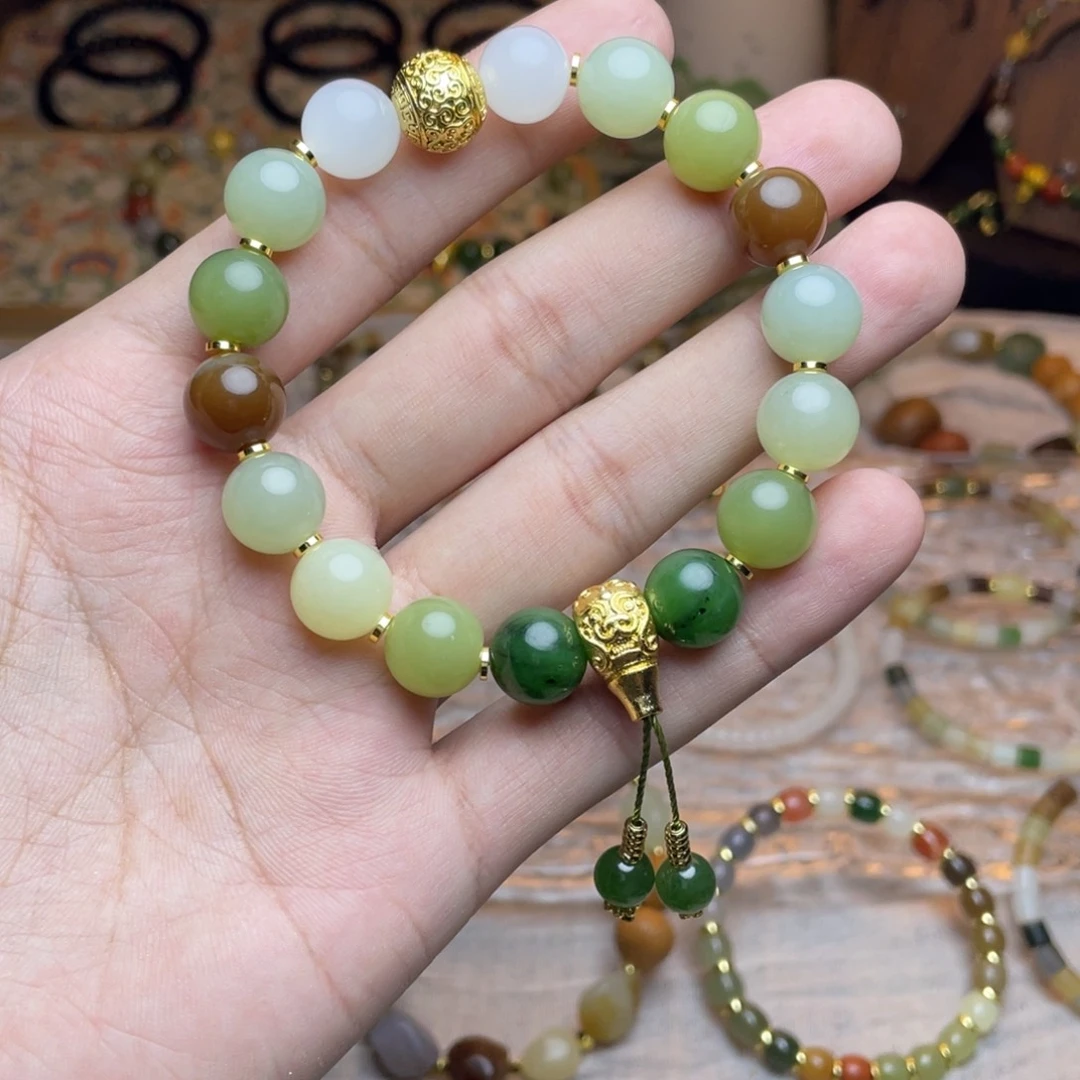 和田玉未镶嵌手链