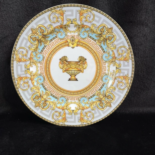 欧式范范高档多规格餐盘西餐盘平盘草帽盘牛扒盘摆盘耐高温菜盘