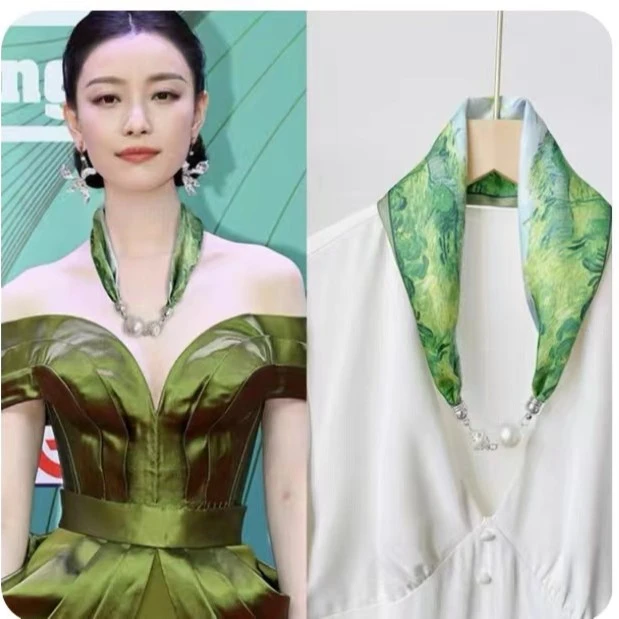 高级感磁吸扣锁懒人丝巾