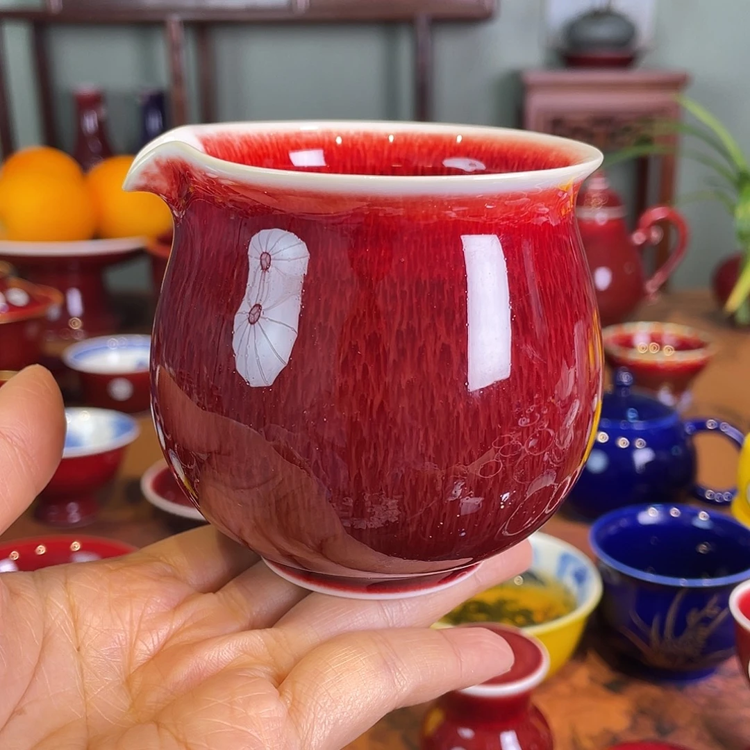 清欢雅玩原矿郎红公道杯