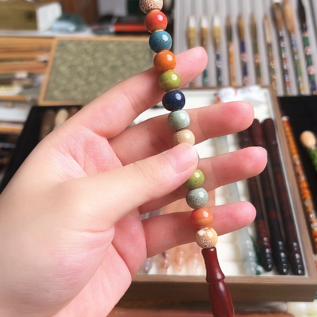 陶瓷彩珠笔小楷狼豪