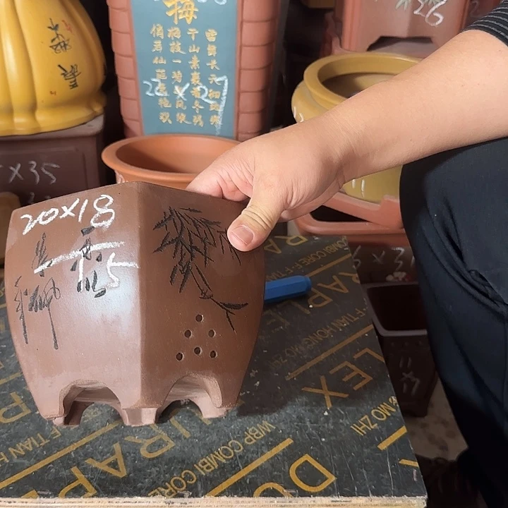 紫砂花盆盆景盆盆景