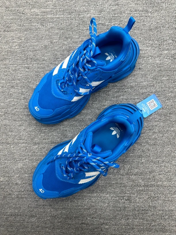 99新 Balenciaga/巴黎世家 40 巴黎世家triples 联名老爹鞋 蓝色