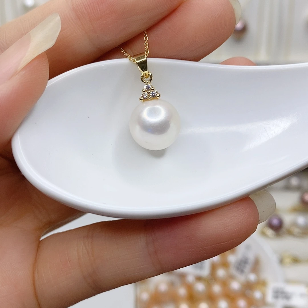 淡水珍珠未镶嵌吊坠(赠链)