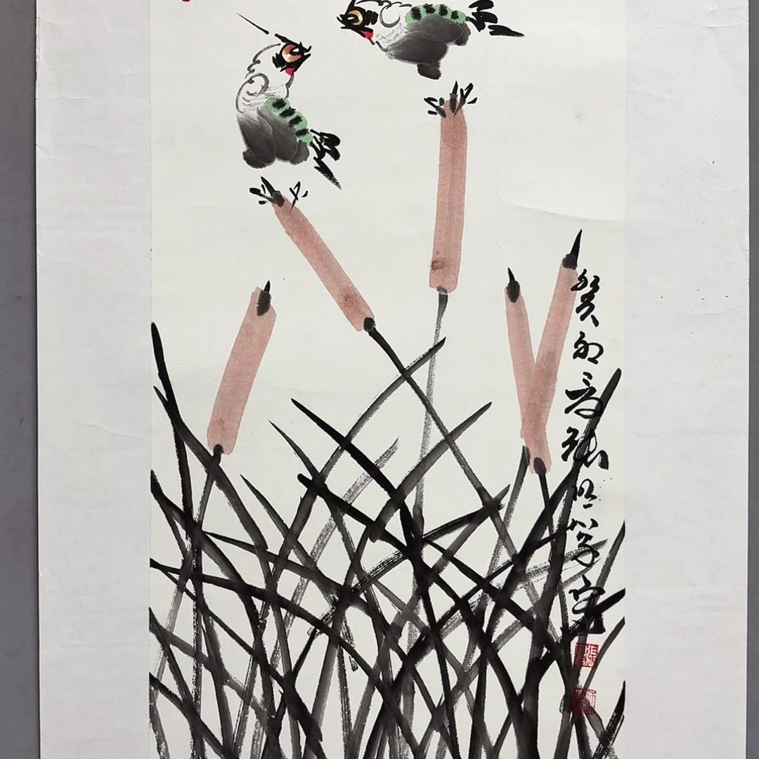 国画亲笔手绘放心去藏