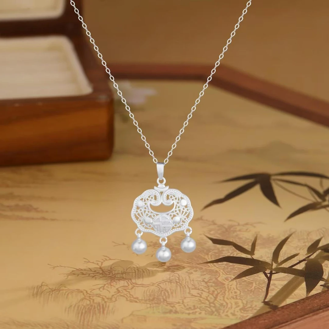足银手链 足银精品手链  ZY053  平安锁