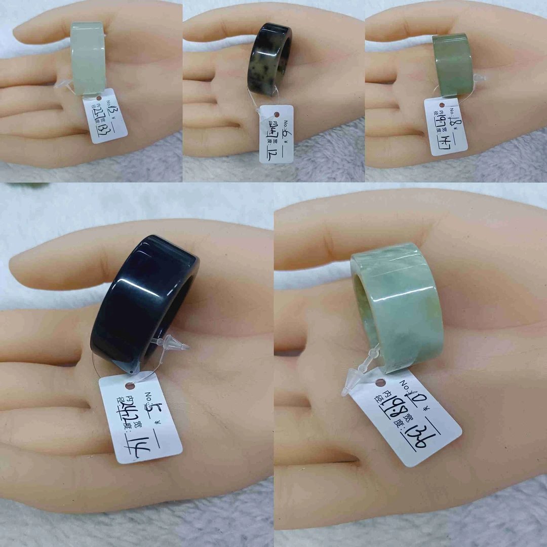 双十一福利一物一图  天然岫玉多色扳指 13