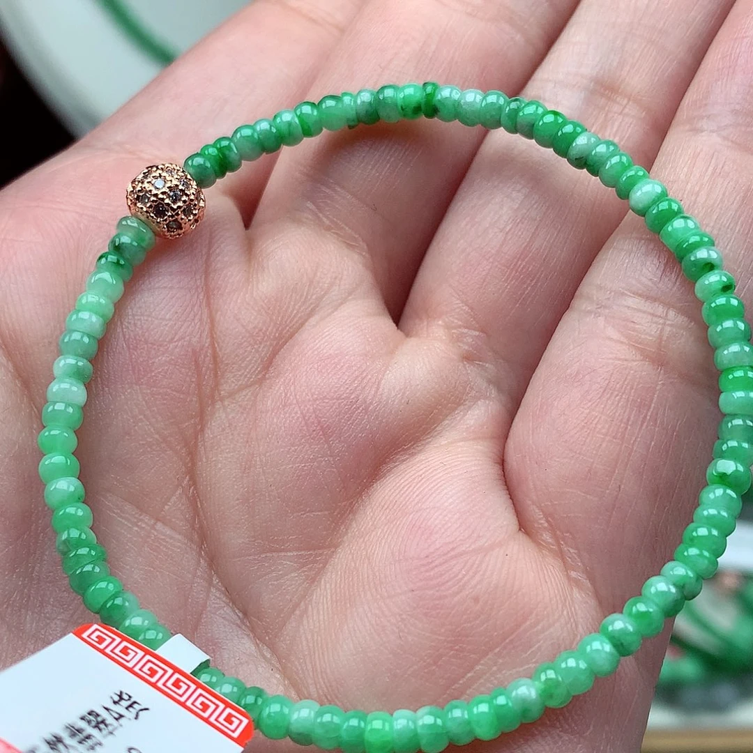 翡翠未镶嵌毛衣链翡翠