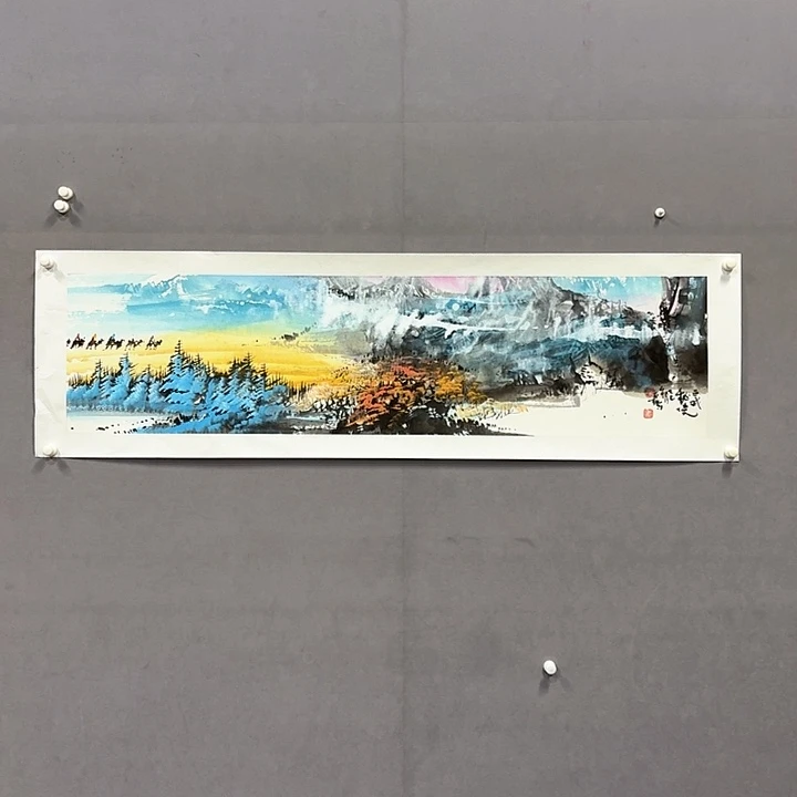 国画亲笔手绘放心去藏