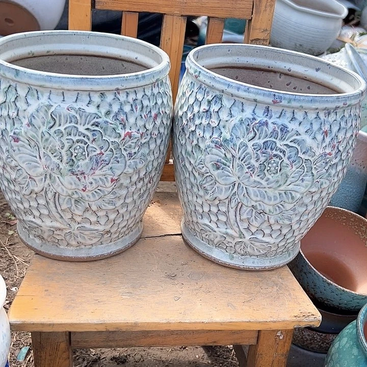 紫砂花盆口19高23。。。。。。。。。。。。。