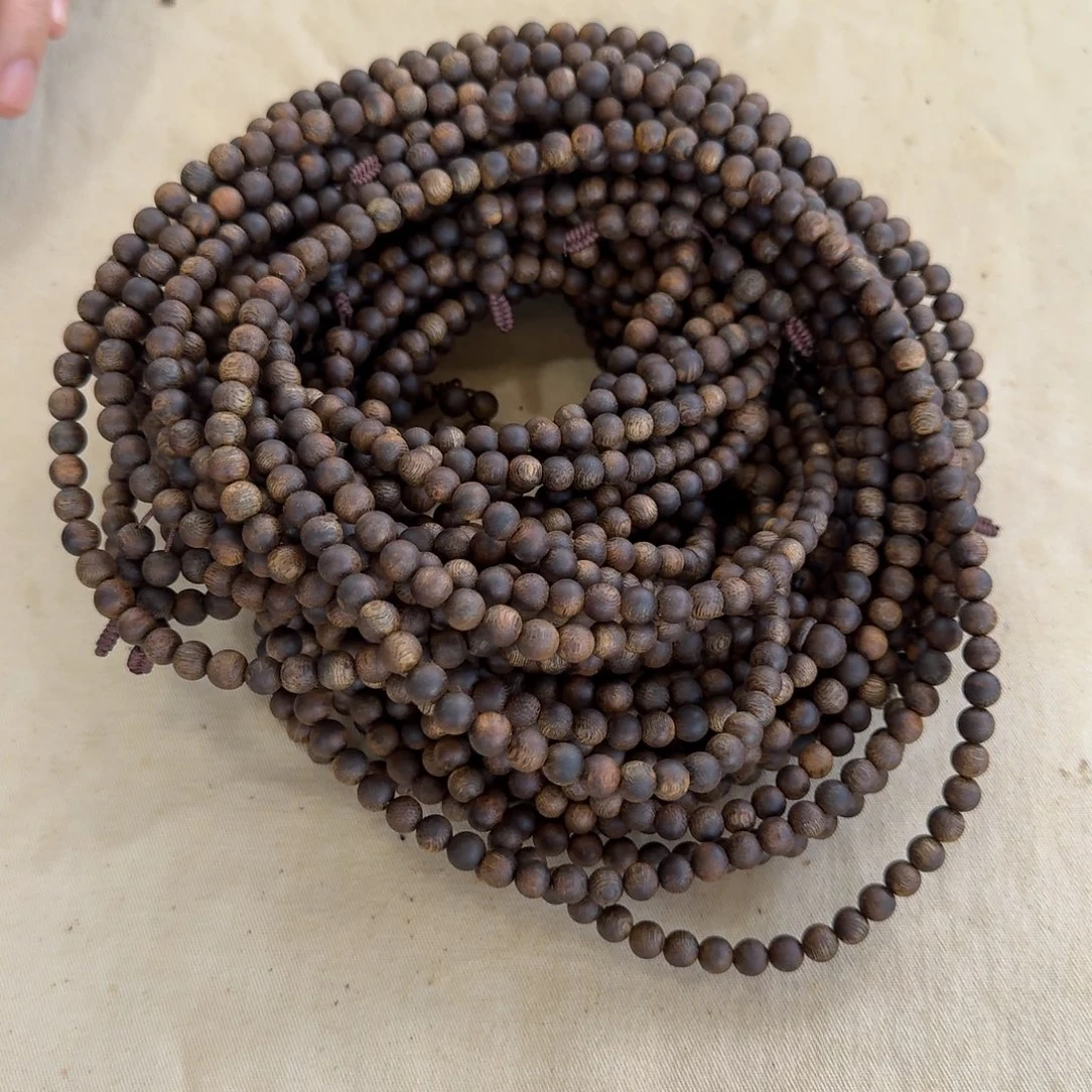 沉香手串绿奇楠沉香多圈约0.6-15多样性发一条