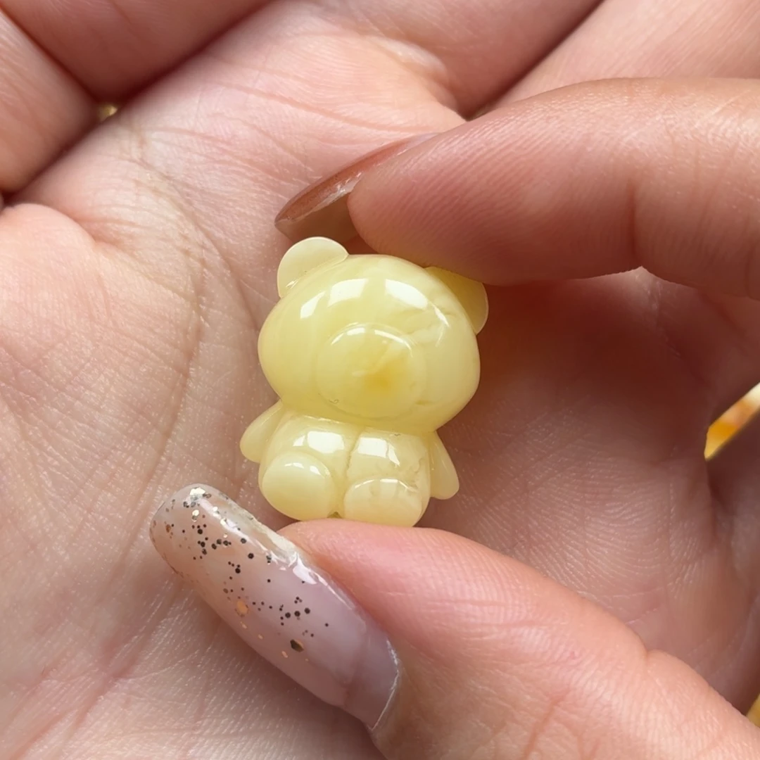 曦***麻琥珀未镶嵌裸石蜜蜡
