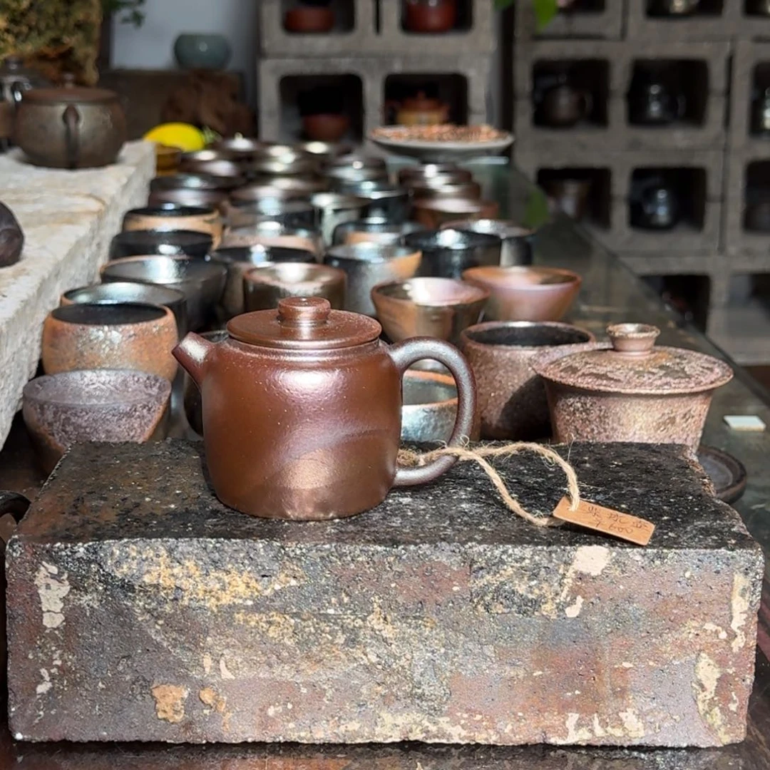山***清建水紫陶紫泥柴烧茶具