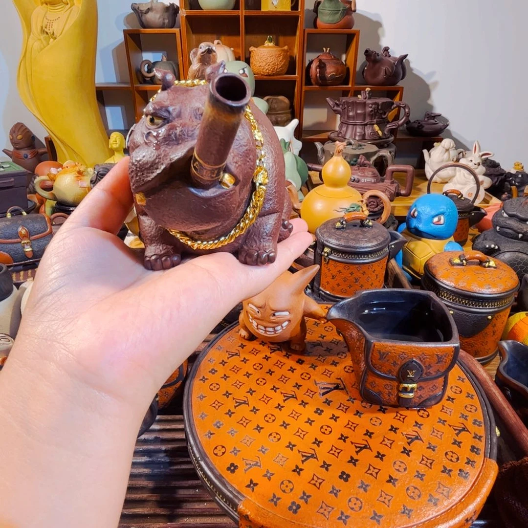 痕***一紫砂茶叶盒纯手工制作过程就是