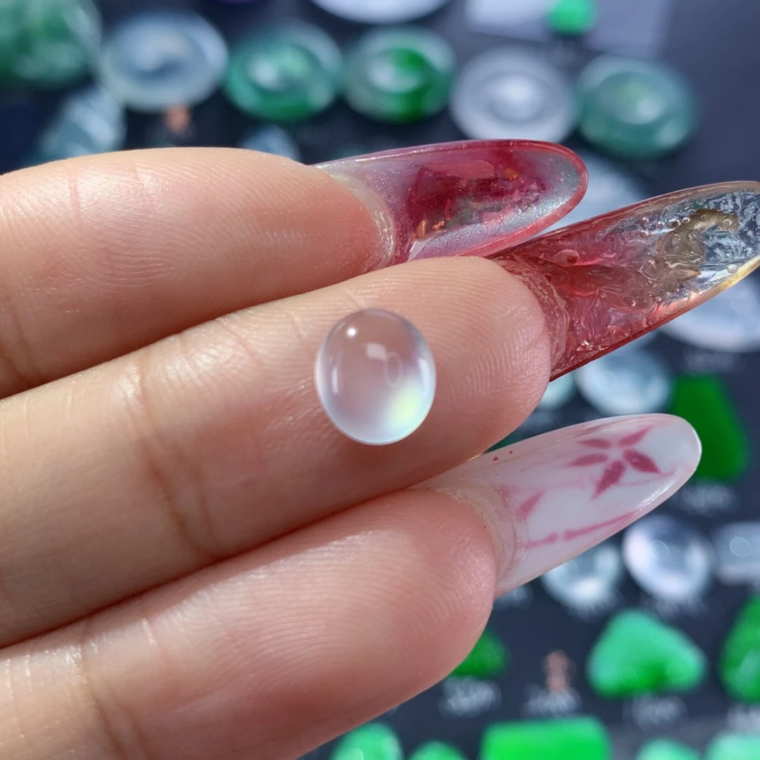 翡翠颈饰未镶嵌纯天然缅甸翡翠A货