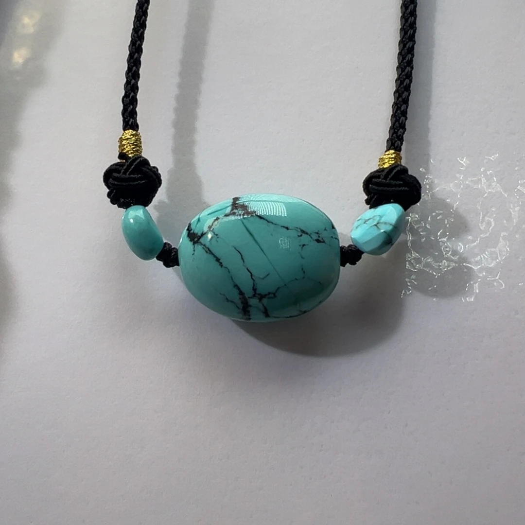 绿松石未镶嵌挂件