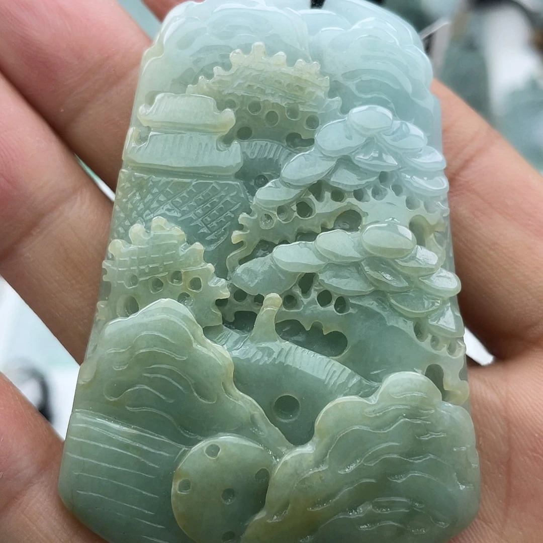 颈饰未镶嵌翡翠孙*者翡翠
