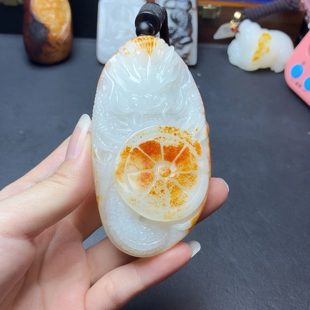剪***刀颈饰未镶嵌和田玉N
