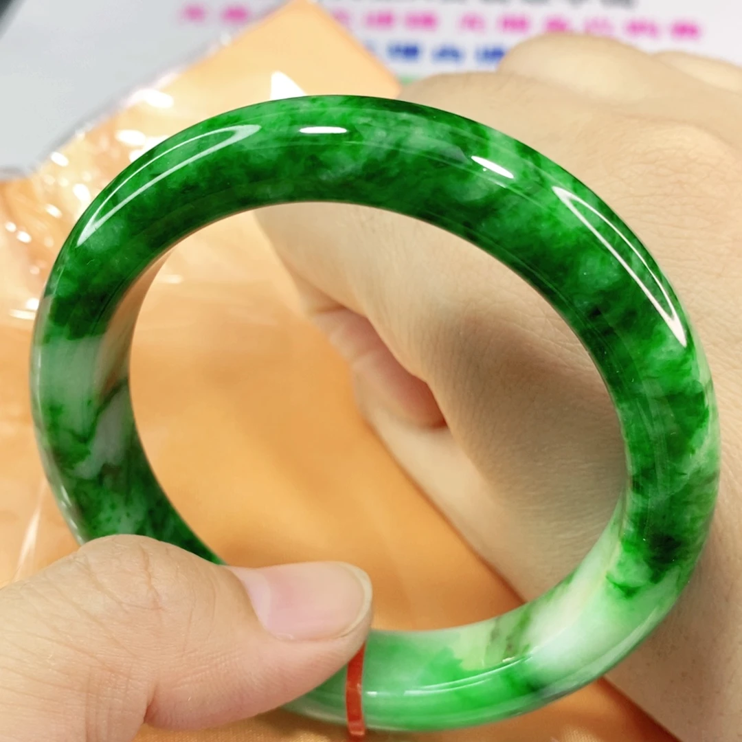 未镶嵌手镯翡翠5758圈口高货毕业强推