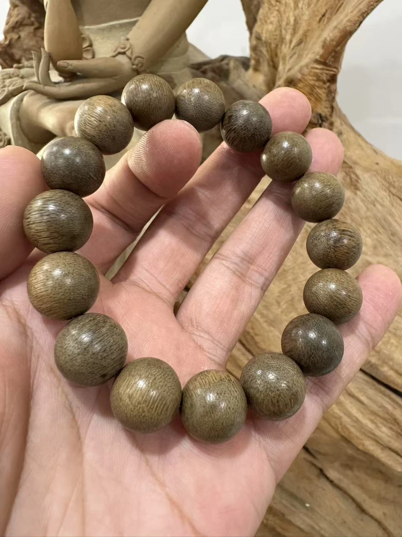 沉香沉水级圆珠沉香手串尺寸13mm+男女可戴