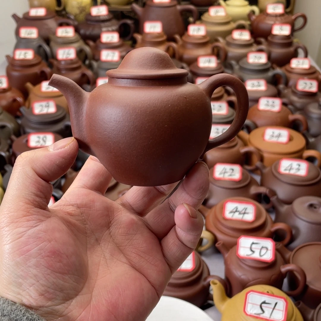 紫砂茶壶宜兴紫砂半手工