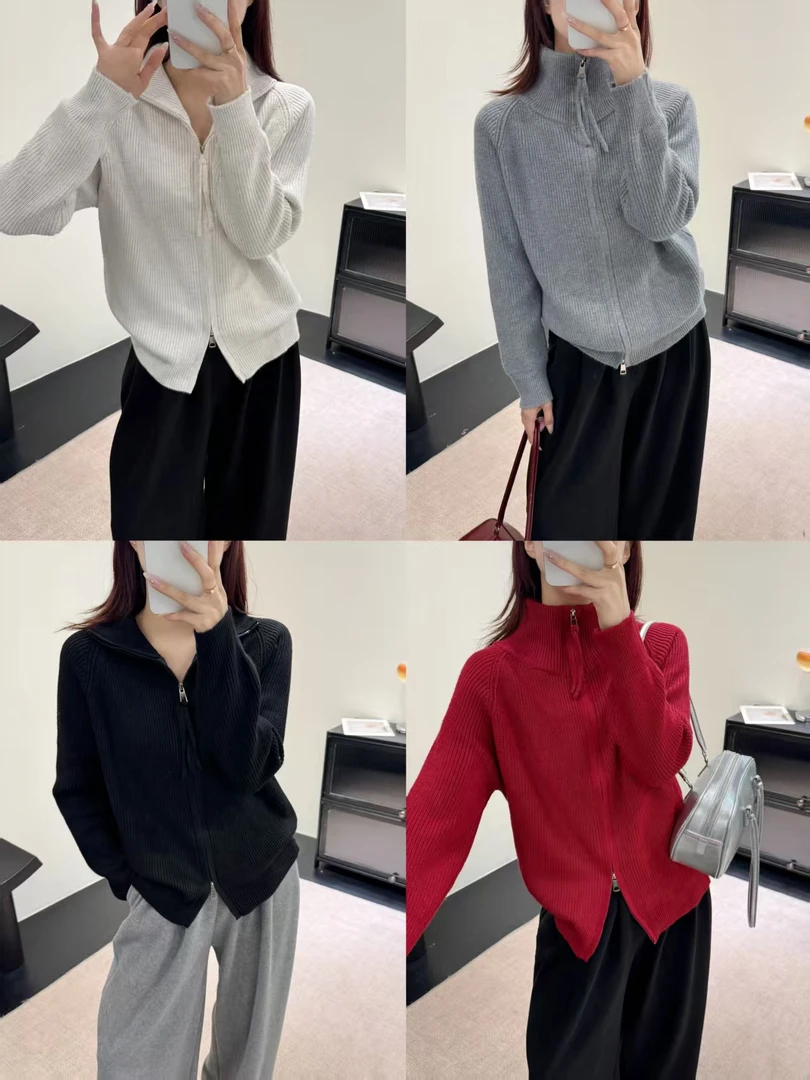女款拉链款针织开衫41-