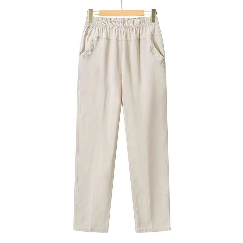 10710-妈妈裤子夏季薄款中老年休闲裤中年女直筒裤裤【A33-3-1】